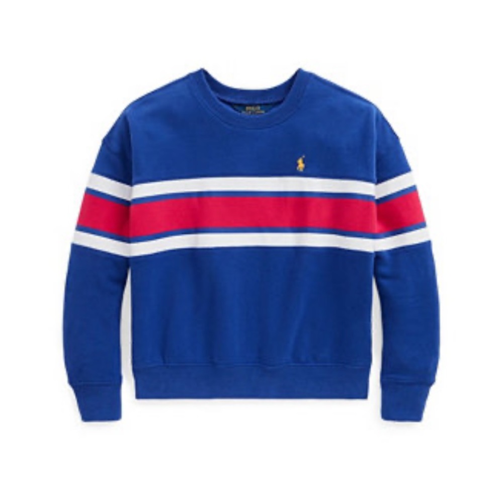 POLO RALPH LAUREN Little Girls Striped Sweatshirt. Size 5. Great condition.